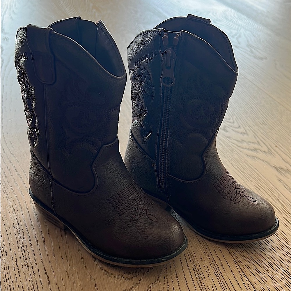 Toddler Brown Cowboy Boots